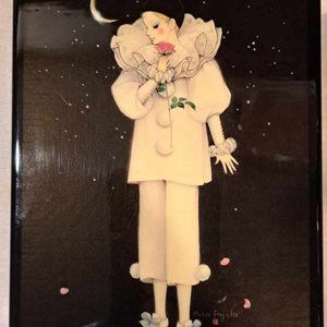 PIERROT LOVE VINTAGE JEWELRY MUSIC BOX